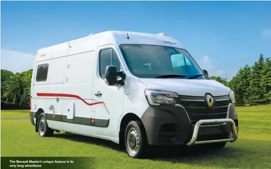  ??  ?? The Renault Master’s unique feature is its very long wheelbase