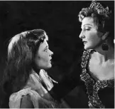  ??  ?? Judi Dench as Ophelia and Coral Browne as Gertrude in Hamlet in 1957