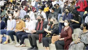  ?? ?? Bands from India, Germany, Switzerlan­d, and the United States spearhead Hyderabad Jazz Festival at Qutb Shahi Tombs Heritage Park