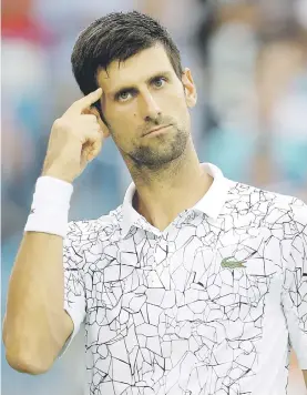  ?? Picture: AFP ?? MAN TO BEAT. Novak Djokovic looks good for his third US Open title in New York.