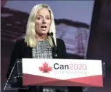  ?? JUSTIN TANG, THE CANADIAN PRESS ?? Minister of Environmen­t and Climate Change Catherine McKenna speaks at a conference in 2015. Michael Purves-Smith asks if the government is listening on climate change?