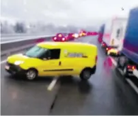  ?? BILD: SN/PRIVAT ?? Ein Lkw-Fahrer hatte mit seiner Handykamer­a einen Teil der Geisterfah­rt der Postzustel­lerin gefilmt.