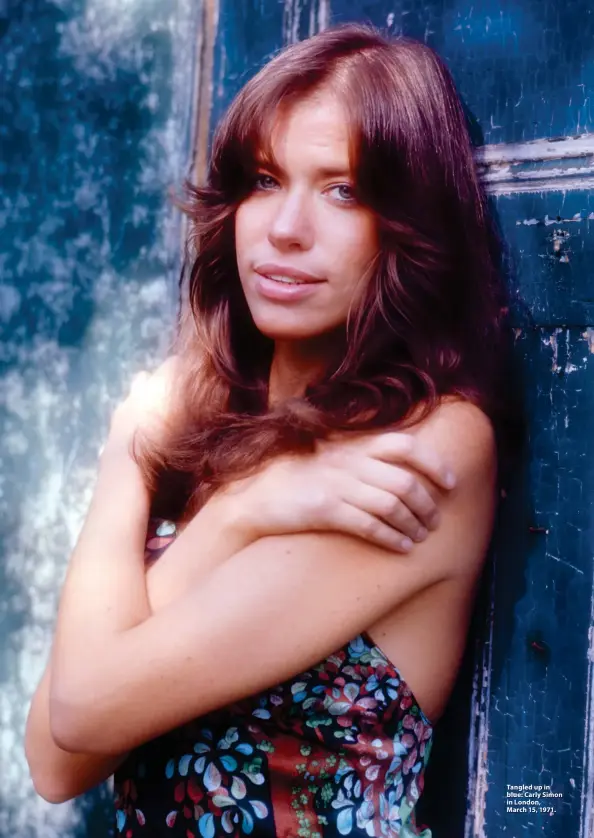  ?? ?? Tangled up in blue: Carly Simon in London, March 15, 1971.