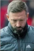  ??  ?? WRONG CALL: Derek McInnes felt back-pass ruling cost his side