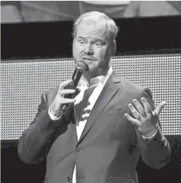  ?? MICHAEL LOCCISANO/GETTY IMAGES ?? Jim Gaffigan, an Indiana native who riffs on everything from fatherhood to Hot Pockets, is coming to town for two shows.