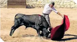  ?? ?? El torero guanajuate­nse ha tenido una intensa preparació­n en el campo bravo.