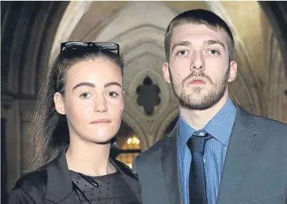  ??  ?? Kate James and Tom Evans, the parents of seriously ill Alfie Evans. Picture: PA.