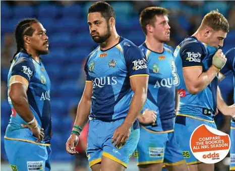  ??  ?? WHAT NOW? Jarryd Hayne ‘s time at the Titans has not been a bed of roses. PHOTO: DAVE HUNT/AAP