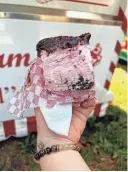  ?? SUSAN STAPLETON/THE REGISTER ?? The Bauder’s peppermint bar is a favorite at the Iowa State Fair.