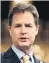  ??  ?? Nick Clegg,