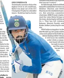  ?? REUTERS ?? KL Rahul is the only Indian to have a ton in all formats.