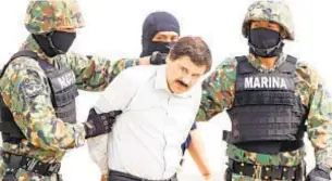  ?? EPA ?? Joaquin (El Chapo) Guzman’s motion that he working for drug trafficker­s was denied.