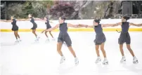  ?? BRITTAINY NEWMAN/AP ?? Members of Figure Skating in Harlem perform at the opening of the Wollman skating rink in New York’s Central Park in November 2021. The organizati­on is in its 25th year.