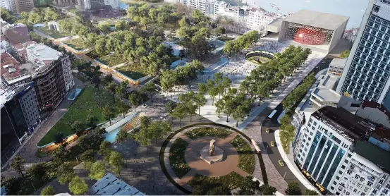  ??  ?? “Taksim Obruk”, Taksim Kentsel Tasarım Yarışması, Eşdeğer Ödül, 2020 (2x1 Mimarlık’ın izniyle).