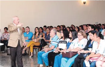  ?? FOTO: MARLIN HERRERA ?? En la ciudad de Choluteca se realizaron dos conferenci­as impartidas por Roger Valladares.