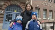  ?? ANDREW LAHODYNSKY­J FOR THE TORONTO STAR ?? Sandi De Camargo may pull children Julia and Gabriel from John Fisher, but doesn’t know where to enrol them this fall.