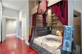  ??  ?? 360 Capture The penthouse condominiu­m at Angel’s Arms on South Side Slopes has a Harry Potter-inspired bedroom.