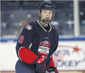  ?? GETTY IMAGES KEVIN HOFFMAN/ ?? Brady Tkachuk, 18, whom one scout has called “the best Tkachuk — period” when compared to brother Matthew, a Calgary Flames forward, is expected to be a top-five pick in next year’s draft.