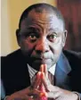  ??  ?? ALL ABOARD: Cyril Ramaphosa