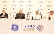  ??  ?? Dussur and GE recently signed a joint venture agreement worth more than SR1 billion ($267 million).
