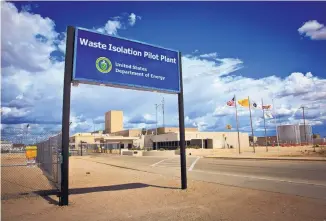  ?? WIPP ?? The entrance to the Waste Isolation Pilot Plant nuclear waste repository outside Carlsbad.