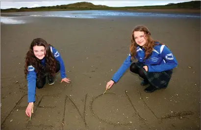  ??  ?? Competitio­n award winners, Emma Jackson and Iga Manulak of St Mary’s College, Ballysadar­e. Pic: Brian Farrell