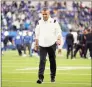  ?? Jae C. Hong / Associated Press ?? Jaguars coach Urban Meyer walks off the field after a Dec. 5 loss to the Rams.