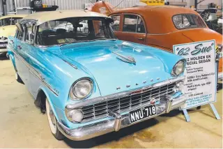  ??  ?? A ’62 Holden special sedan is one of the many items up for grabs at the mega sale.