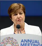  ??  ?? JEFA DEL FMI. Kristalina Georgieva, la sucesora de Lagarde, deberá negociar con el nuevo gobierno argentino.