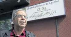  ?? JACQUES BOISSINOT/THE CANADIAN PRESS ?? Mohamed Kesri is pictured during an interview at the Centre Culturel Islamique de Quebec last week in Quebec City.