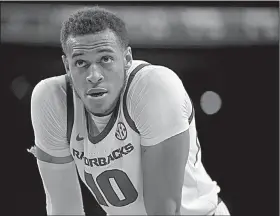  ?? NWA Democrat-Gazette/ANDY SHUPE ?? Arkansas forward Daniel Gafford said extended practice time during the holiday break “gets us ready and gets us fired up.”