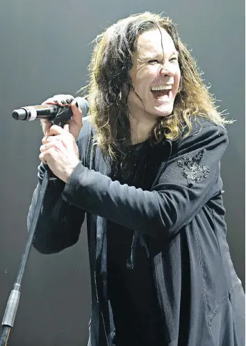  ??  ?? Ozzy Osbourne says he will continue to do a show here and there, but he is done with touring. Top: Paul Simon.