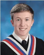  ??  ?? Joseph Voskamp, Valedictor­ian, Thomas A. Stewart Secondary School, Class of 2018.