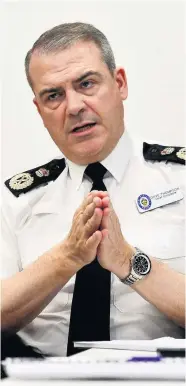  ??  ?? Chief Constable Dave Thompson set out a timeline of police responses on September 6