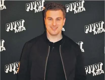  ?? JASON KOERNER/GETTY IMAGES FOR VOX MEDIA ?? Airbnb CEO Brian Chesky (shown last week at the Pivot MIA tech-business conference in Miami) told analysts on a call that he is confident cross-border travel and bookings in cities will pick up.