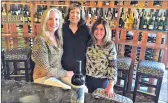  ?? Courtesy photo ?? (L-R:) Eve Bushman, Beth Greenwald and Danise Davis recently earned a certificat­ion in the first globally-recognized course on American wine.