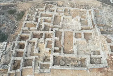  ?? (Noam Ych’ye/Natanel Elimelech) ?? THE REMAINS OF an entire ancient Samaritan dwelling from the early Hellenisti­c period recently opened to the public by the Israel Nature and Parks Authority on Mount Gerizim are in surprising­ly good shape and include intact three-meter high-walls, ritual Samaritan purificati­on bathtubs, water cisterns, remains of supporting stones for the combined ceilings/floors, and partial stairways which led to a second story of the building. The structure was well-preserved largely because it had been covered up over time.