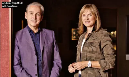  ?? ?? Art dealer Philip Mould with Fiona Bruce