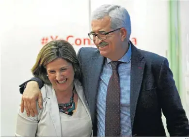  ?? D.C. ?? Irene García y Manuel Jiménez Barrios, en una imagen de archivo. Hoy ese consenso está ya roto.