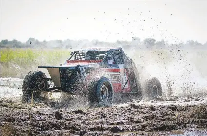  ??  ?? CLASS VICTORY. John Telford/Victor Ntsekhe in Class P of the Special Vehicle category.