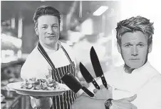  ??  ?? ▲Gordon Ramsay ▲Jamie Oliver