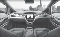  ?? GENERAL MOTORS ?? GM says the Cruise AV will be the “first production-ready vehicle designed from the start without a steering wheel or pedals.”