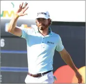  ?? MIKE MULHOLLAND — GETTY IMAGES ?? Sam Ryder reacts to his hole-in-one on the 16th hole during the third round of the PGA Tour's WM Phoenix Open.