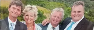  ?? Picture: PIKE FAMILY ?? HEART IN BATHURST: Jeremy Mansfield (far right) with his siblings, from left, Charles, Ann and Steven. The photo was taken outside the Clumber Church at his niece’s wedding