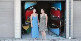  ?? STEVE RUSSELL/TORONTO STAR ?? Sarah Scott, right, and her daughter Zoe Knowles are angry about how inaccessib­le the Silver Birch Boathouse is. The wait time for a slip is roughly 25 years.