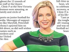  ??  ?? Countdown star Rachel Riley, below, wrote to Sean during his treatment