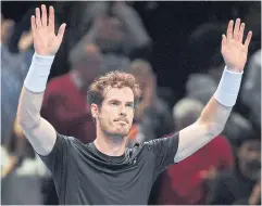  ?? REUTERS ?? Andy Murray celebrates after beating David Ferrer.