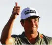  ?? ?? Viktor Hovland of Norway had back-to-back eagles on the way to a final-round 66.