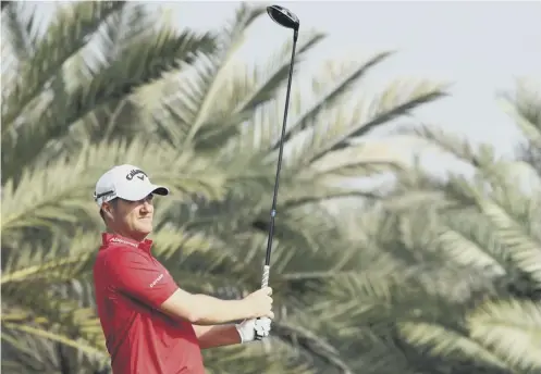  ??  ?? 0 Scot Marc Warren finished the first round in Abu Dhabi in joint second after a six-under-par 66 which included eight birdies.