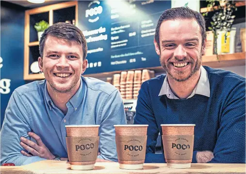  ??  ?? EXCITING TIME: Poco business partners David Porteous and Ross McLean say they are just getting started